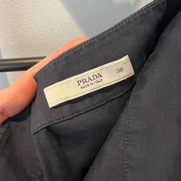 Vintage Blue Prada Skirt - Picture 2 of 7